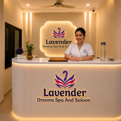 Reception Image With Receptionists - Lavender Spa Indore